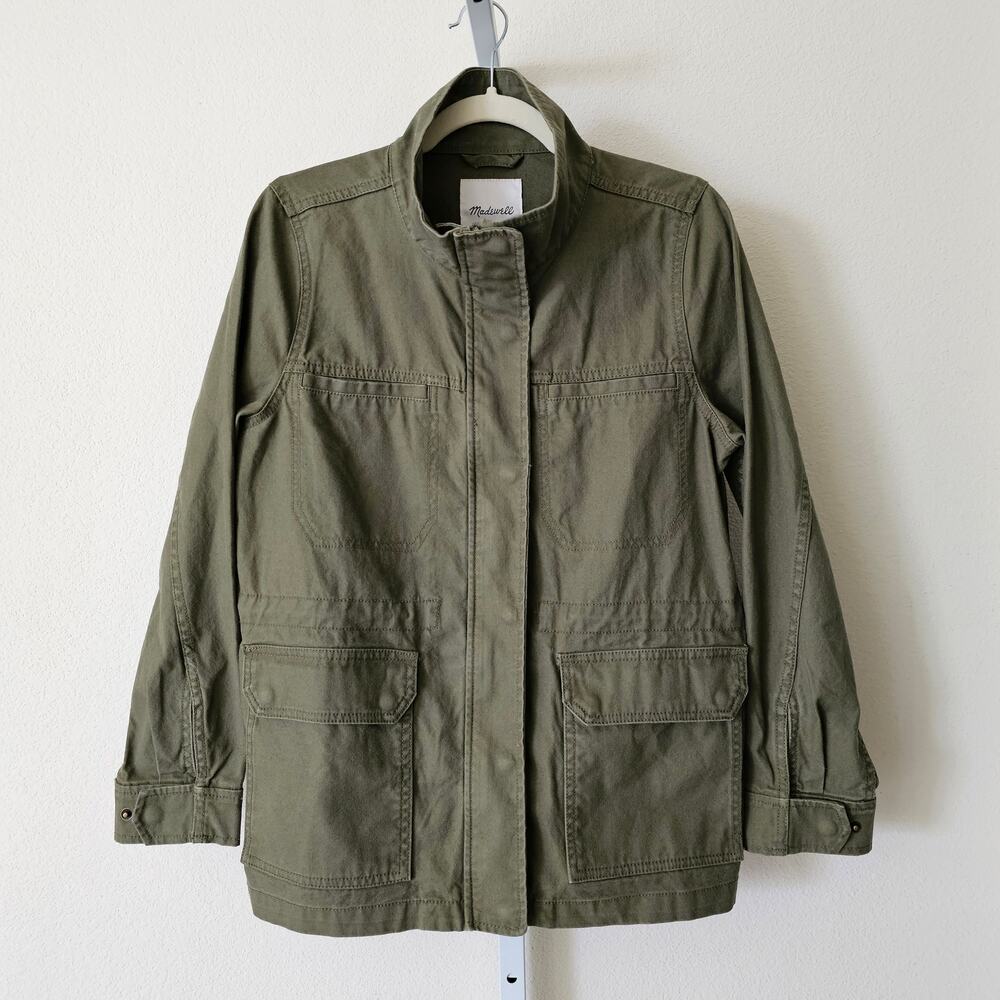 MADEWELL NWT Dispatch Military Inspired Jacket in Desert Olive  Sz M - Picture 2 of 16